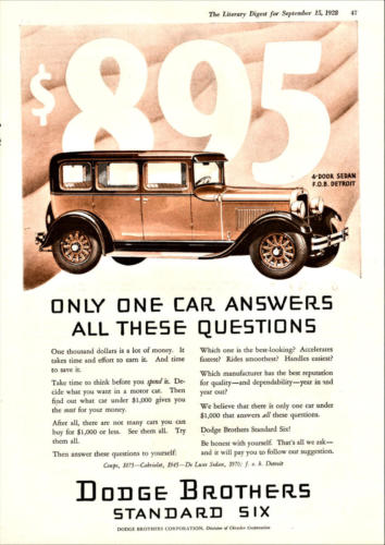 1928 Dodge Ad-10