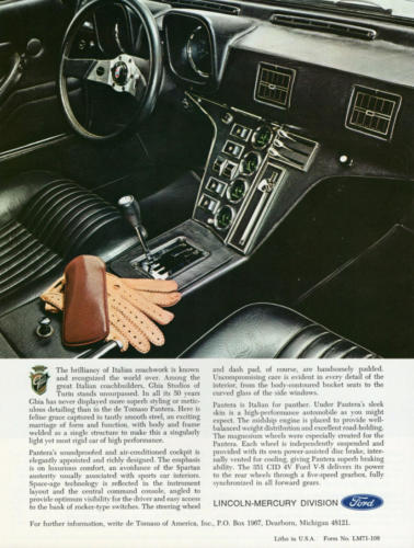 1971 Pantera Ad-01b