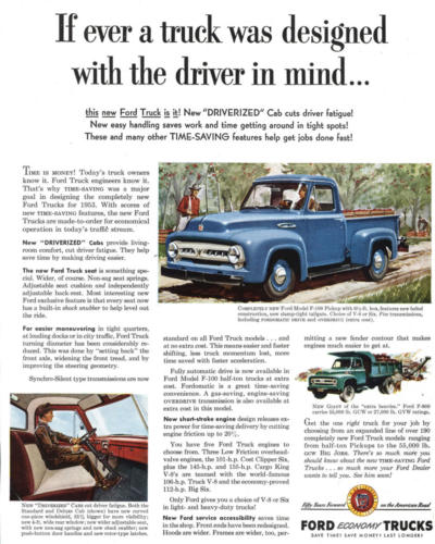 1953 Ford Truck advertisement
